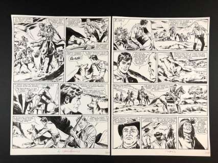 Rin Tin Tin e Rusty n. 17 - Carlo R. Marcello - 2x tavole originali - Page volante | Catawiki