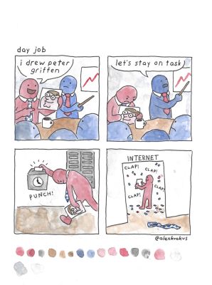 Alex Krokus | Loud & Smart & In Color - Day Job | Athenaeum Comic Art