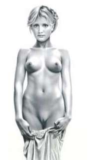 Aslan - Greta Dessin au crayon, signé en bas Ã  droite 59 x 37 cm