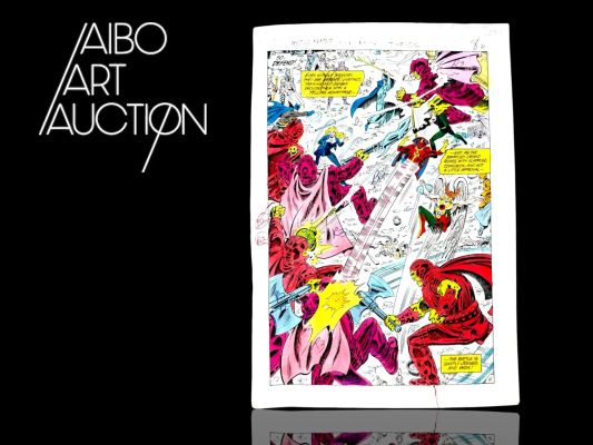 Anthony Tollin Justice... | Lot 36 - Anthony Tollin Justice league #214 Mise en couleur... | Aibo Art Auction