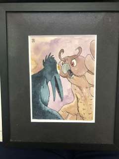 Dulieu, Jean (Oort, Jan van) - Originele aquarel - Paulus de Boskabouter - Salomo en Oehoeboeroe | Catawiki