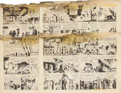 1966 (4) Tales of the Green Beret Sunday Comic Pgs