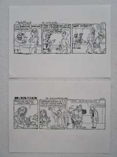 Kim Duchateau - 2 x originele gag - Mandelfried - Loose page | Catawiki