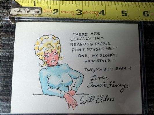 RARE WILL ELDER ORIGINAL ANNIE FANNY COMIC ART WORK JSA AUTHENTIC | eBay US (Buy It Now)