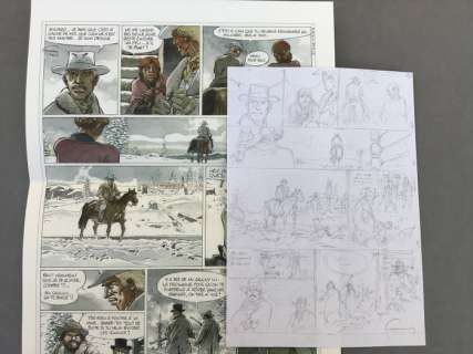 Hermann - Crayonné original - Duke T1 - La Boue et le sang - (2016) | Catawiki