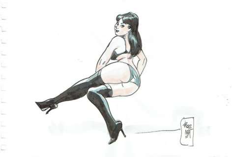 Jordi Bernet - Illustrazione originale "Chiara" - Loose page | Catawiki