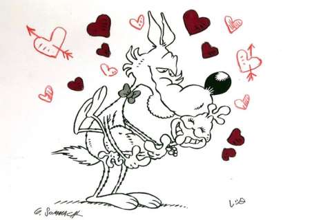 Lupo Alberto - Sommacal/Stroppi - Disegno per San Valentino - Loose page (2018) | Catawiki