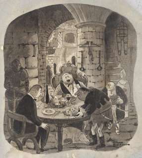 CHARLES ADDAMS (1912-1988) Dungeon Dinner. | Swann Galleries