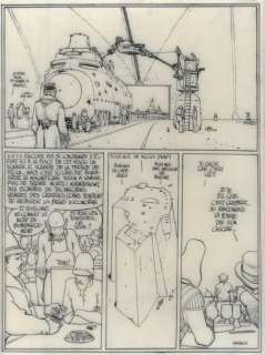 Moebius - Major fatal - Le garage hermétique Encre de Chine sur calque pour