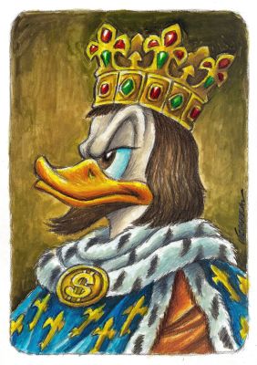 Donald Duck as The King | Corner4art