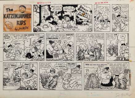 Joe Musial The Katzenjammer Kids comic strip artwork. | Profiles in History