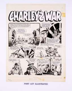 Charleys War: 3 original consecutive artworks (1981) by Joe Colquhoun… | Comic Book Auctions ltd