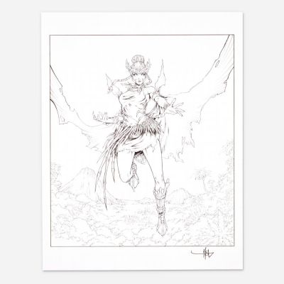 Lot 336 - Creees Lee, Marvel Snap Scarlet Witch Unpublished Original Card Art (Marvel Comics, 2026) | Landry Pop Auctions