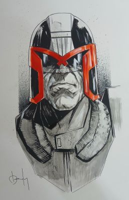 Mandy War | Judge Dredd Portrait | Raremarq (Buy It Now)
