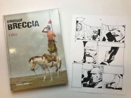 Enrique Breccia - Tavola originale + Volume "Oltre" tiratura limitata - First edition - (2017) | Catawiki