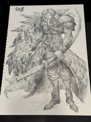 Donghee Kim Sephiroth Original Published Cover Art — FAME: Hironobu Sakaguchi