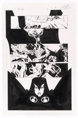 Lot 214 - TEEN TITANS VOL. 3 #11 JULY 2004 ORIGINAL ART PAGE BY MIKE McKONE.
