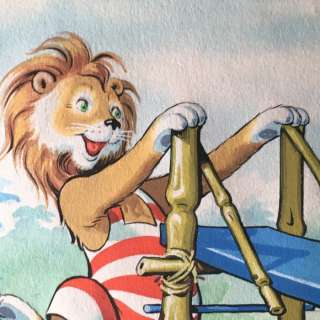 Leo The Friendly Lion - The Dive - Original Artwork (1961) | Catawiki