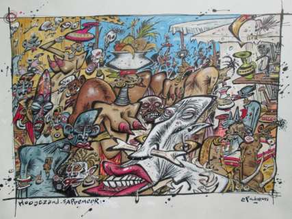 Schreurs, Eric - Originele tekening in kleur - Hoogezand-Sappemeer (2019) | Catawiki