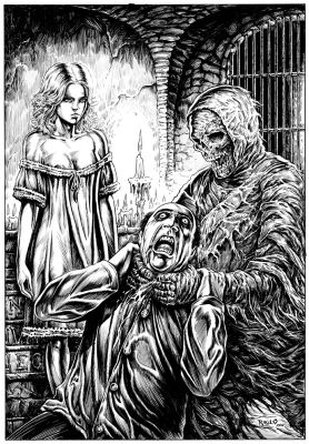 Raúlo Cáceres | Ref VAR18. La hija de Satanás (29,7x42cm). | Raúlo Cáceres