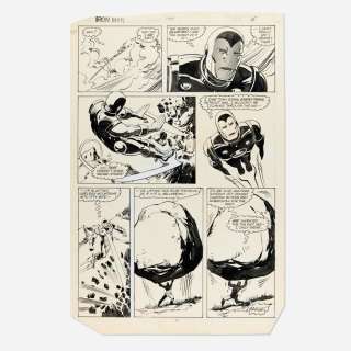 Don Perlin and Steve Mitchell, Iron Man #188 Story Page 6 Original Art (Marvel Comics, 1984) | Landry Pop Auctions