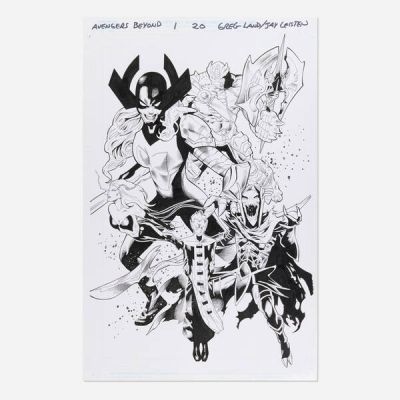 Greg Land And Jay Leisten | Avengers Beyond #1 Splash Page 20 Original Art (Marvel Comics, 2023) | Landry Pop Auctions
