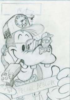 Mickey Magazine - Dessin original - Ca débloque Ã  fond - - Loose page - First edition - (1989) | Catawiki