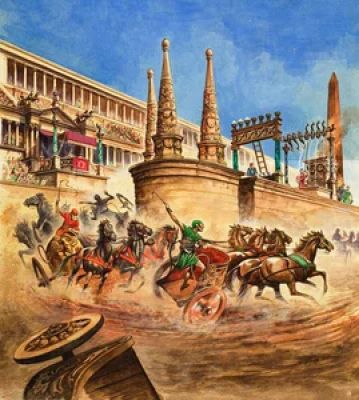 Peter Jackson | Chariot Racing at the Circus Maximus | Illustration Art Gallery