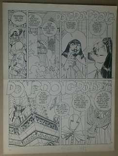 Masquerouge - Planche originale Ã  l‘encre de Chine (p.3) - Chapitre 5 "Le Sorcier de Notre Dame" - Pif 643 - (1981)