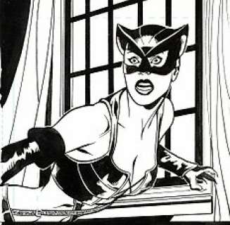 Tom Derenick planche originale 11x17 - 28x44 cm - Catwoman : The Movie - Loose page - First edition - (2004)