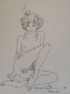 Erich Von Gotha - Dessin original au crayon - Signe et numéroté + edition originale de la BD exemplaire 48/50 - Le journal de Sartine - Hardcover - Original edition 48/50 - (2007) | Catawiki