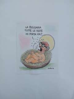 Giorgio Forattini - illustrazione originale - Loose page - (1982) | Catawiki