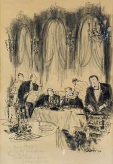 (THE NEW YORKER / CARTOON) CHARLES SAXON. "You know why I like this place? It’s friendly." | Swann Galleries