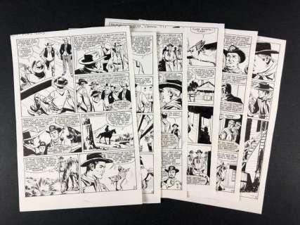 Rin Tin Tin e Rusty - C. Marcello - 6x tavole originali "Recherchez Rip Masters!" - Loose page | Catawiki