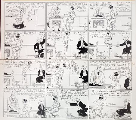 Westover, Russ | Item #39570 Russ Westover Tillie the Toiler Sunday Comic Strip Original Art Dated 3-17-1929. Russ... | Parigi Books