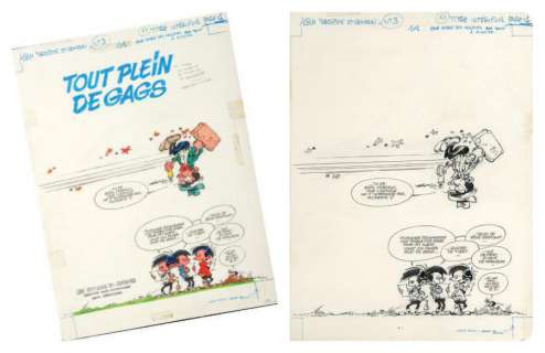 Franquin - Modeste et Pompon - Tout plein de gags Encre de Chine pour la