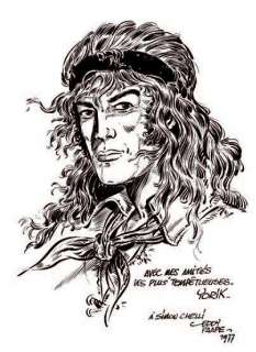 Paape Eddy - Yorik des Tempêtes Encre de Chine noire pour un portrait de