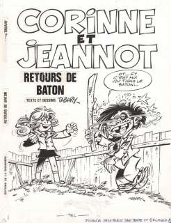 Tabary | Corinne et Jeannot, illustration Ã  l’encre de Chi… | Banque Dessinée