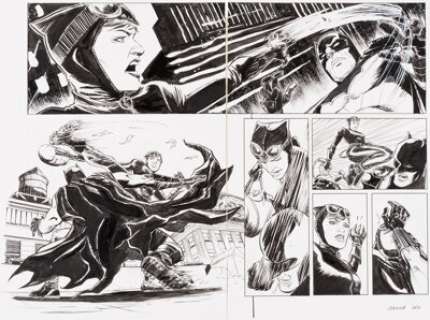 Ibrahim Moustafa - Batman and Catwoman Story Pages 2 & 3 Original Art (DC, 2016).... (Total: 2 Original Art) | Heritage