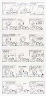 Jim Davis | Garfield Consecutive Daily Comic Strip Original Art Group of 6 (PAWS, 2005). (Total: 6 Original Art) | Heritage