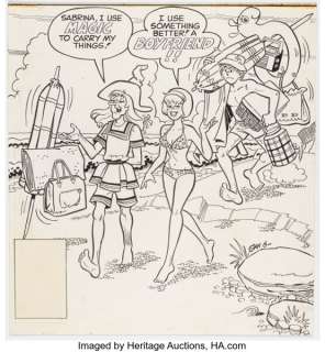 Stan Goldberg Sabrina, the Teenage Witch #68 Cover Illustration Original Art (Archie, 1981). | Heritage