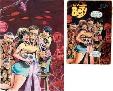 Gustavo Galan La Pequeña Bety [Little Betty] #1 Cover Original Art (Angelica Galan, c. 1971). (Total: 2 Items) | Heritage