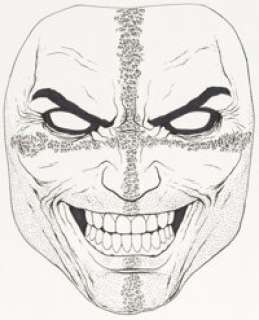 Jacen Burrows - Crossed Badlands Promotional Mask Illustration Original Art (Avatar Press, 2012). | Heritage