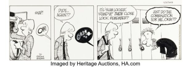 Jerry Scott and Jim Borgman Zits [Locked to a Locker] Daily Comic Strip Original Art dated 3-26-08 (King Features Syndicate, 2008). | Heritage