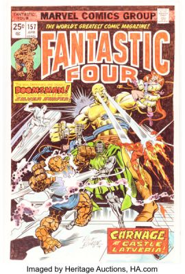 Rich Buckler Fantastic Four #157 Cover Re-Creation Original Art (2004). | Heritage
