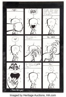 Marc Hempel Gregory #1 Story Page 8 Original Art (DC/Piranha Press, 1989). | Heritage