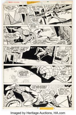Ross Andru and Frank Giacoia The Amazing Spider-Man #172 Story Page 12 Original Art (Marvel, 1977). | Heritage