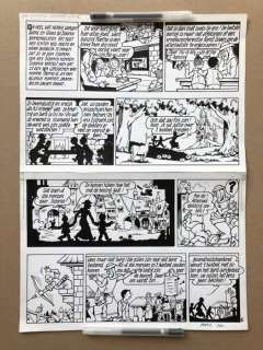 Suske en Wiske - Planche originale / Originele pagina (p.6) - De koning drinkt (hertekende versie) - (1973) | Catawiki