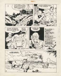 11 ORIGINALES DE ”BUENOS AIRES, LAS PUTAS Y EL LOCO” DE OSWAL Y BARREIRO. PAGINAS 35 A 45. 36X30 CMS