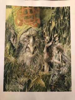 Hausman - Originele grote aquarel / Grande aquarelle originale - Affiche 7èmes rencontres de l’imaginaire in 2011 - (2002) | Catawiki